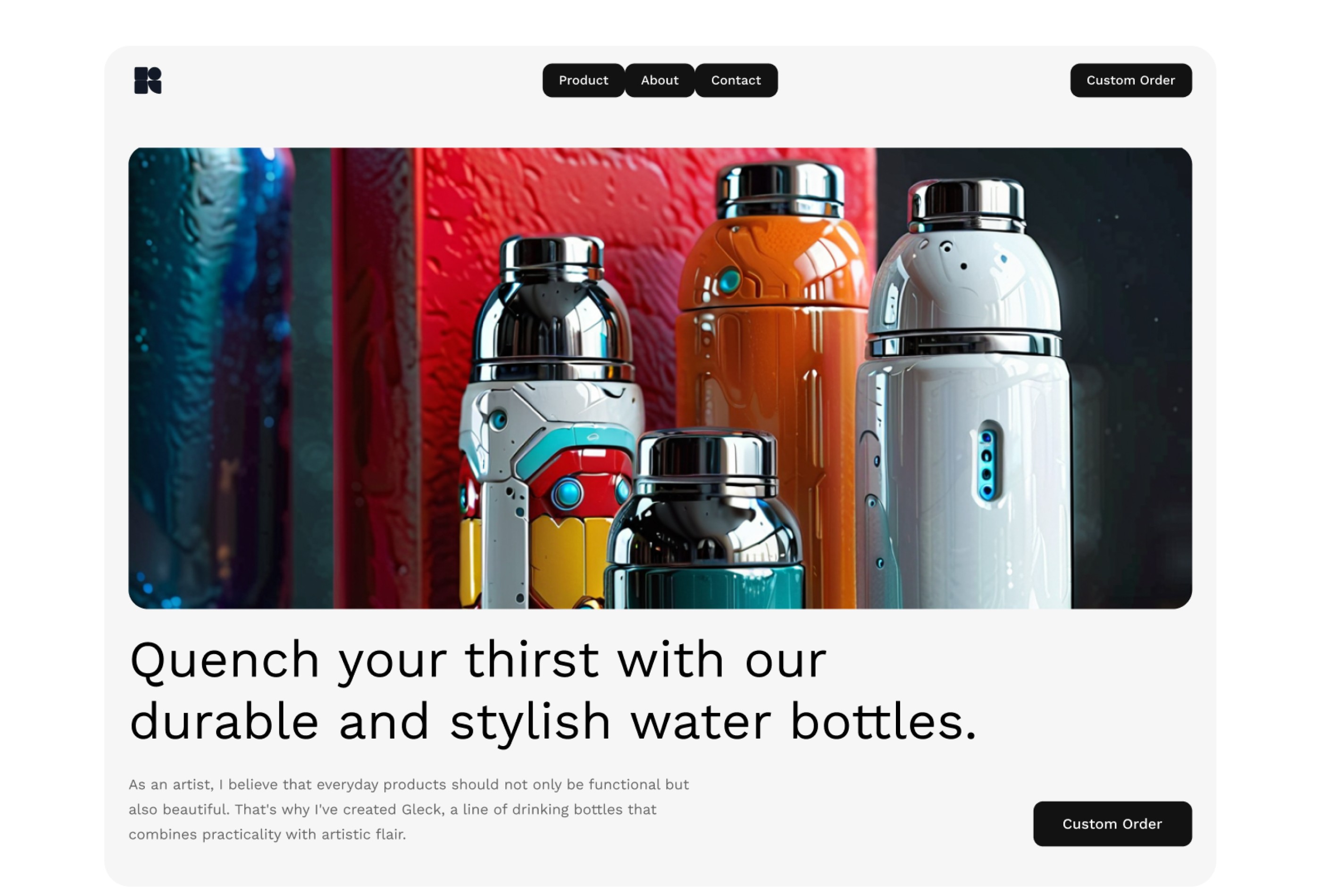 Thumbnail 2 for GleckArtisan, a Framer Marketplace template by Rudityas Wahyu.