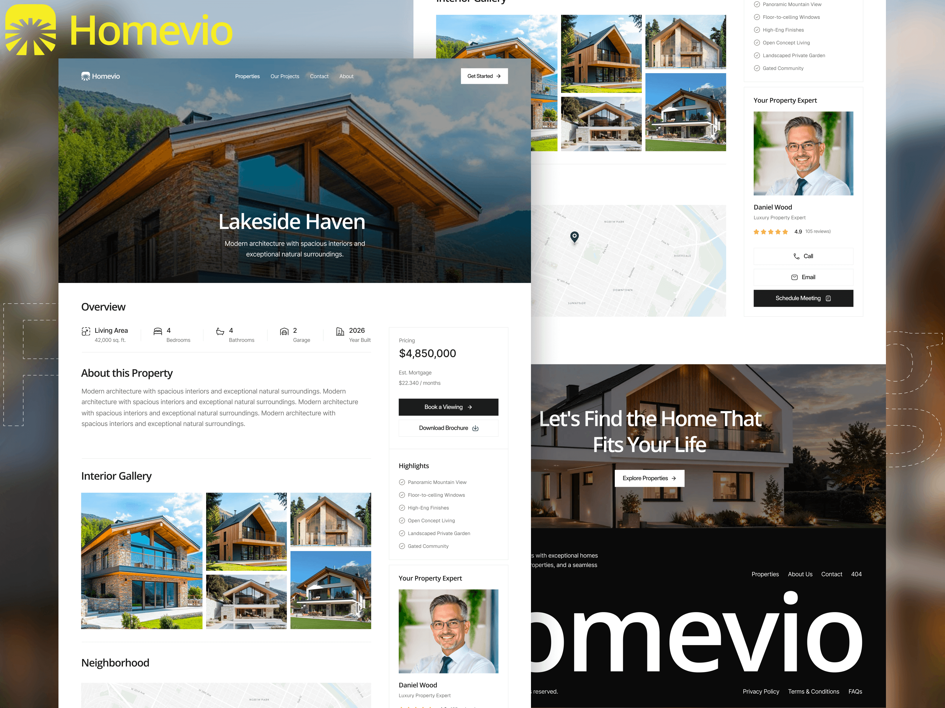 Homevio Website