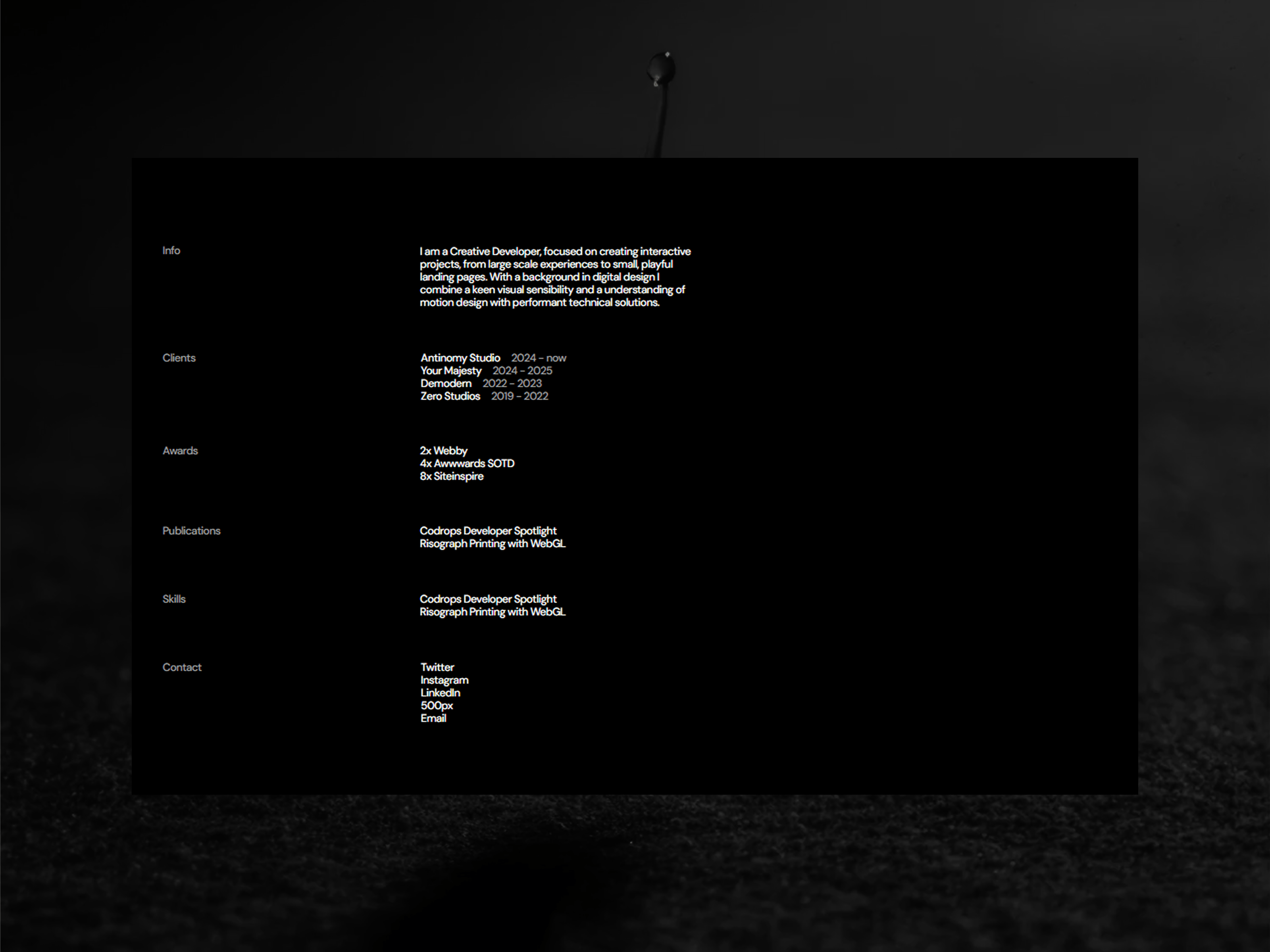 Nothing Folio