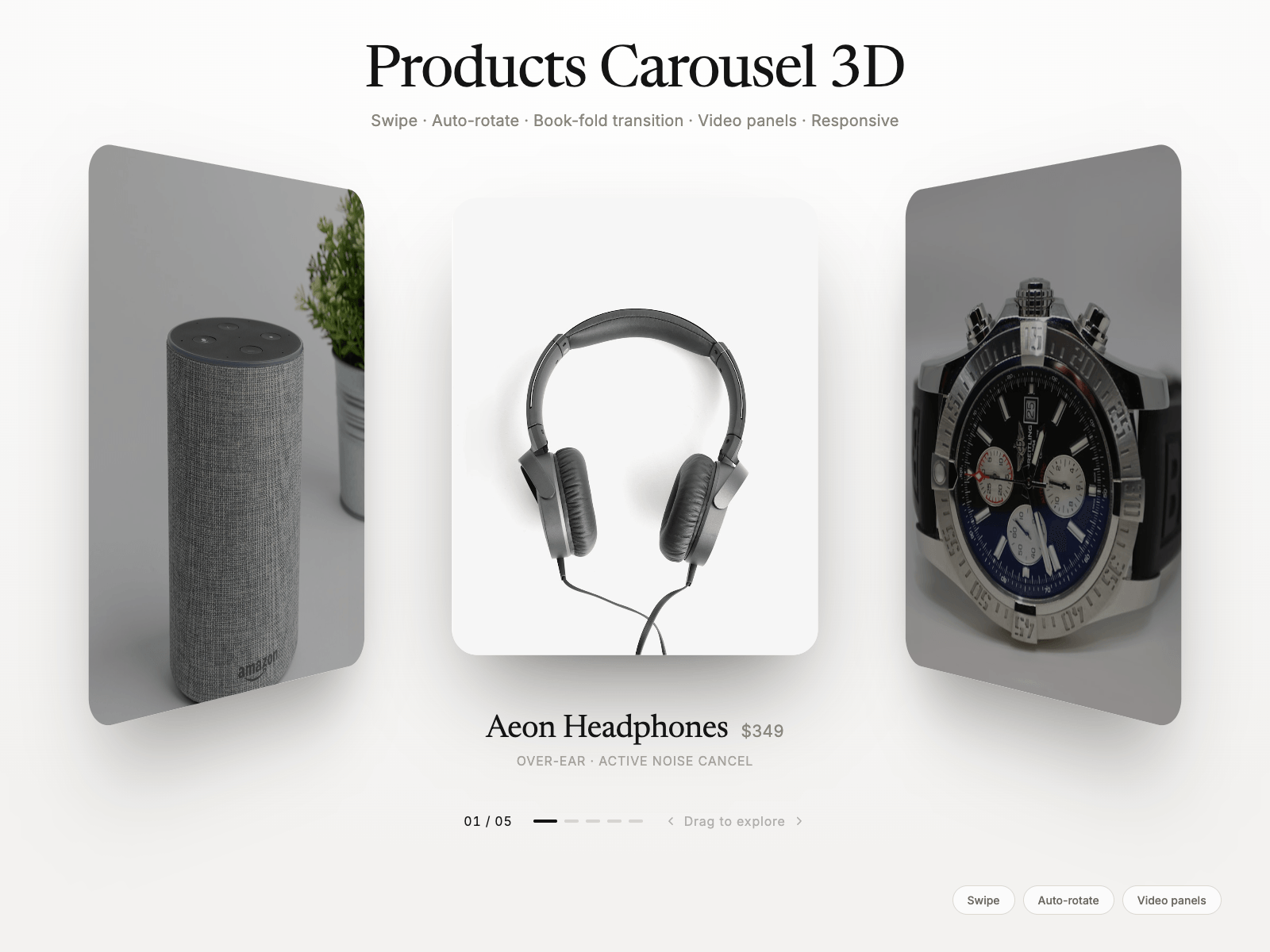 Products Carousel 3D