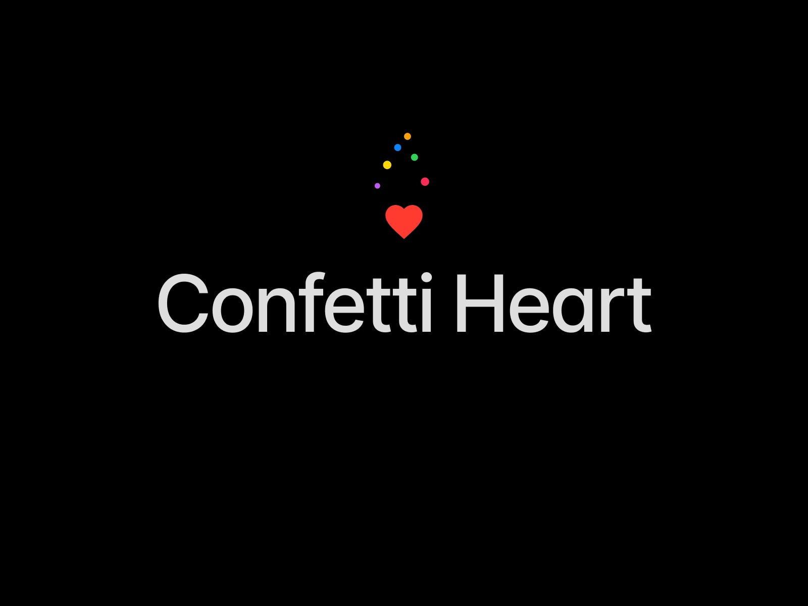 Confetti Heart
