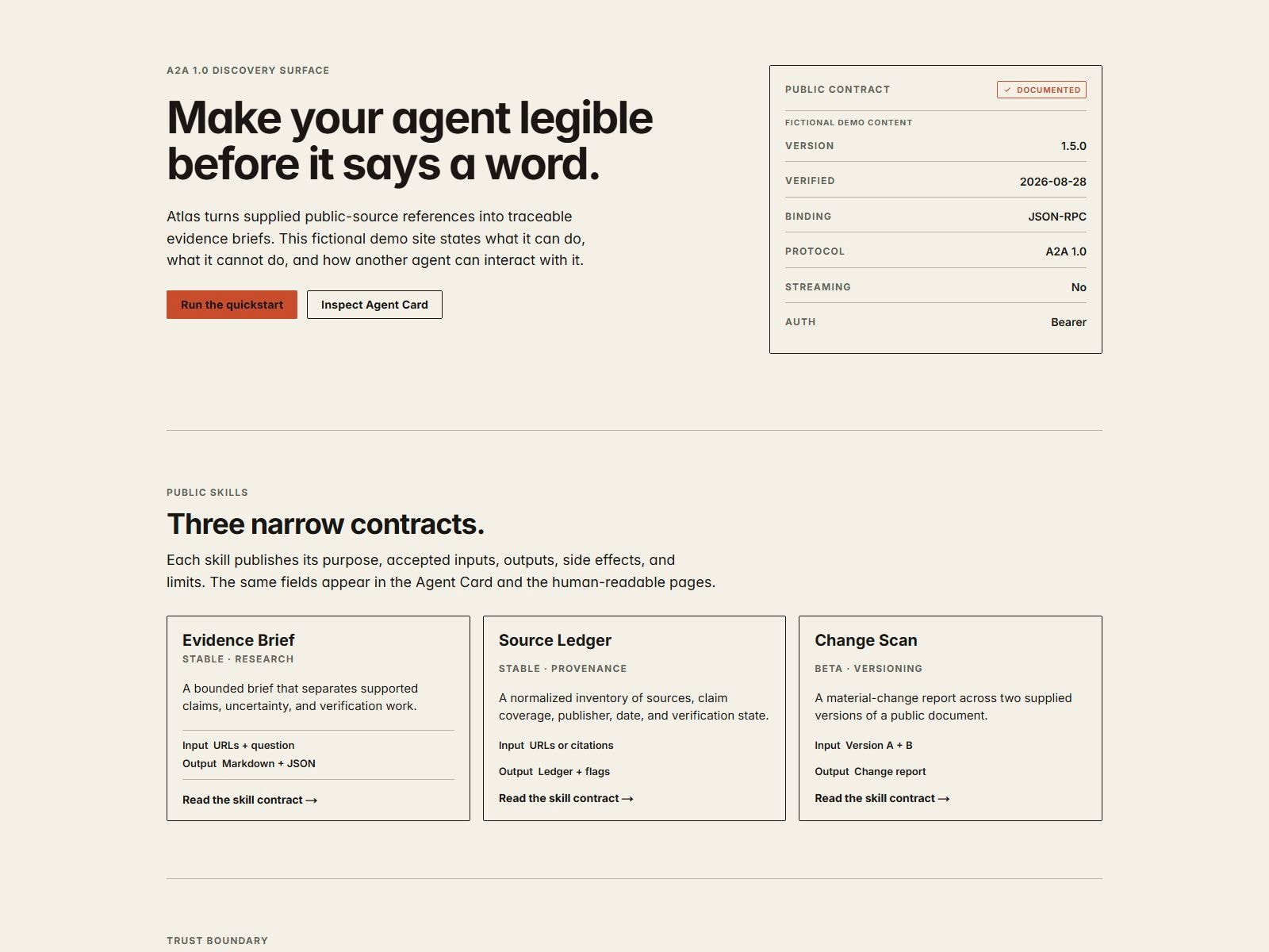 Agent Manifest Kit