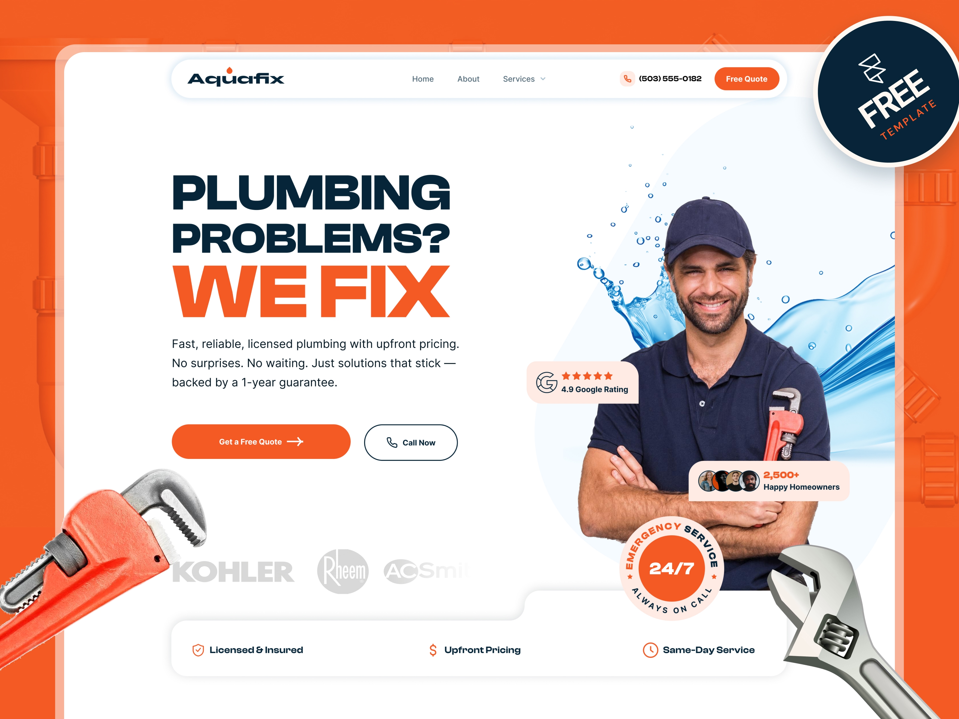 AquaFix — Plumbing