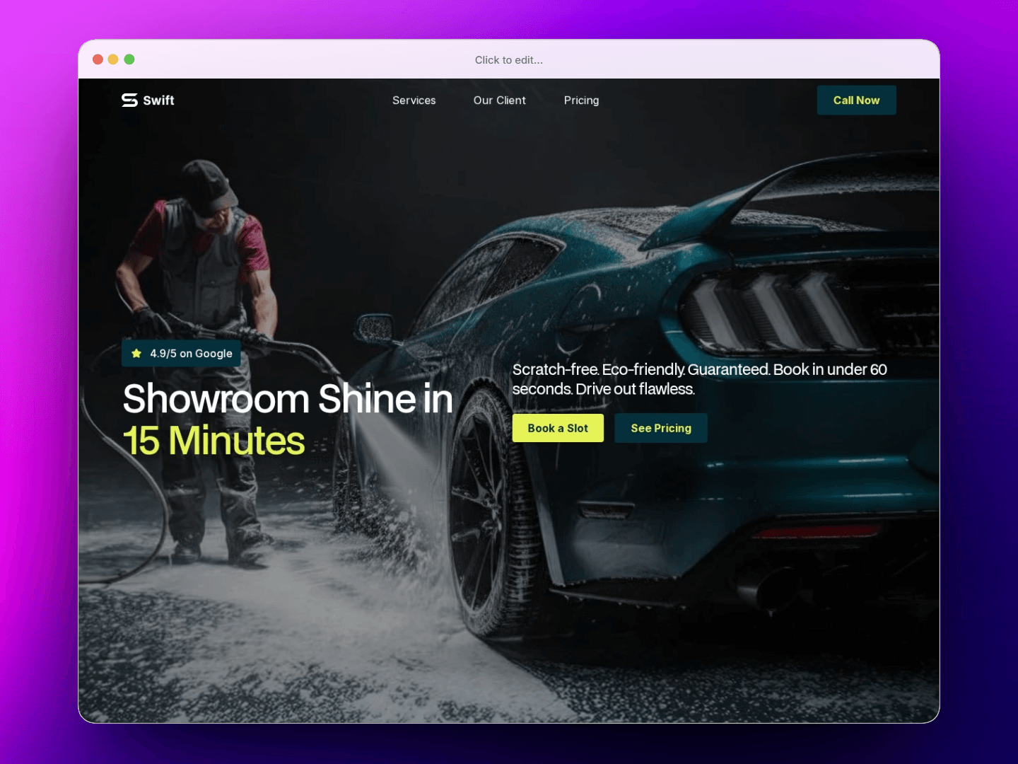Car Wash Template
