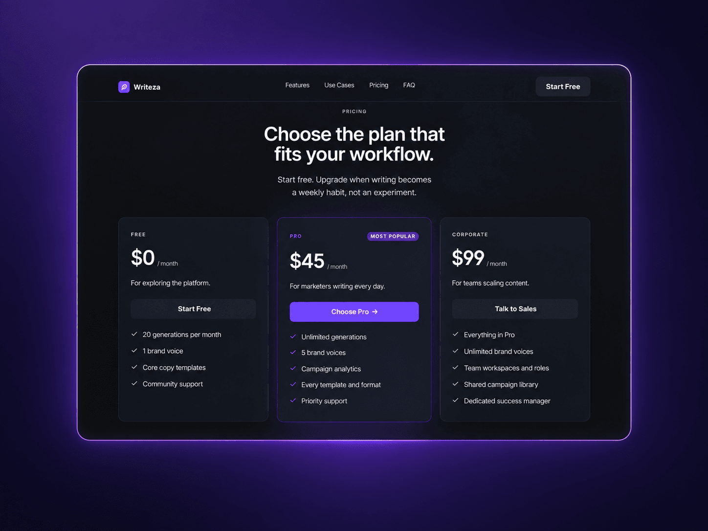 Writeza App