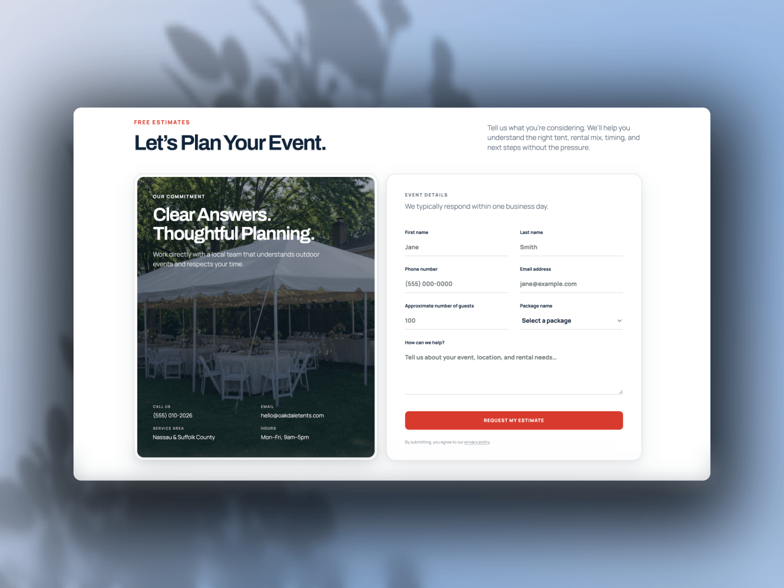 Tent Rental