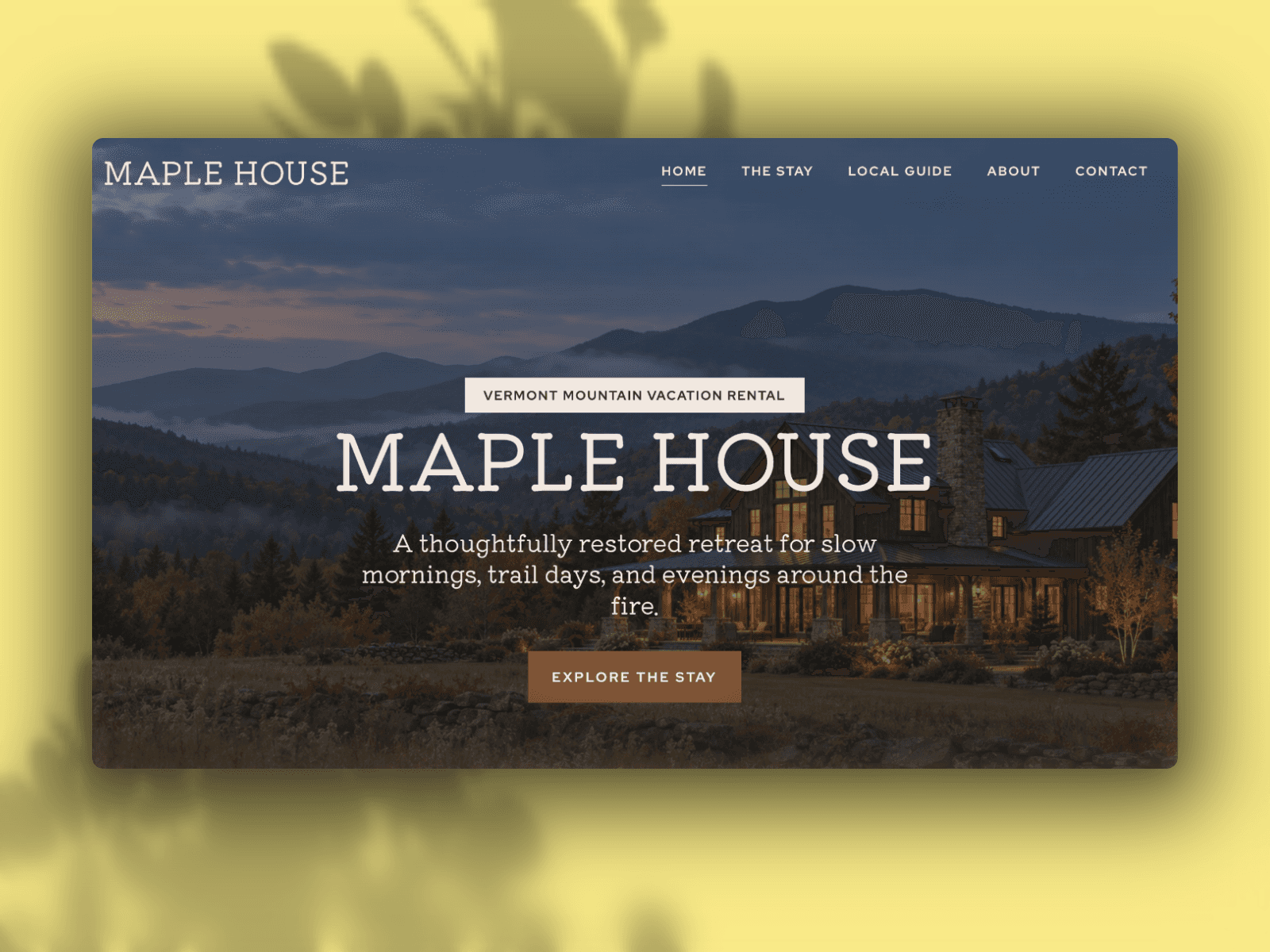 Vermont Rental House