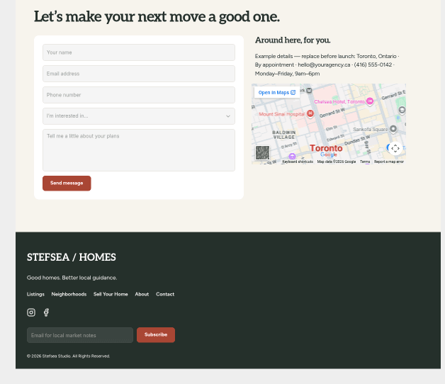 Site for realtors