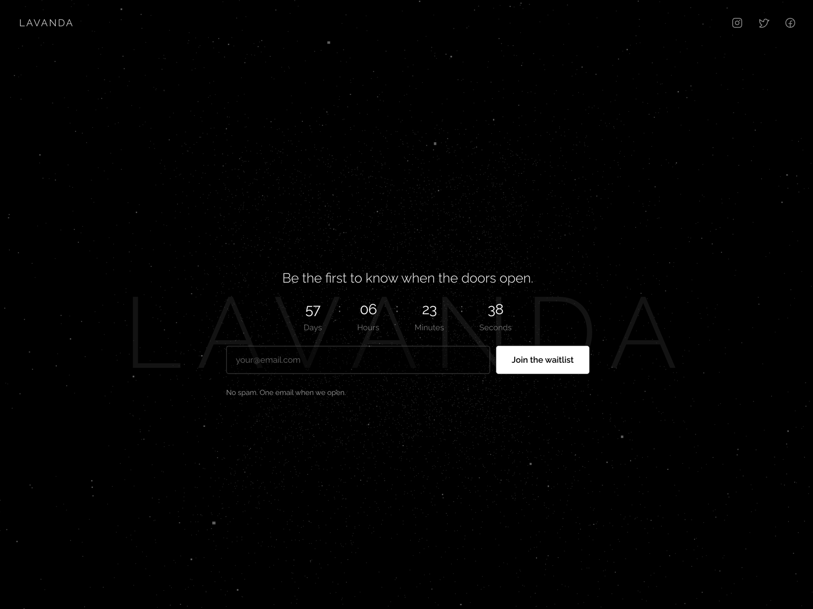 LAVANDA LANDING