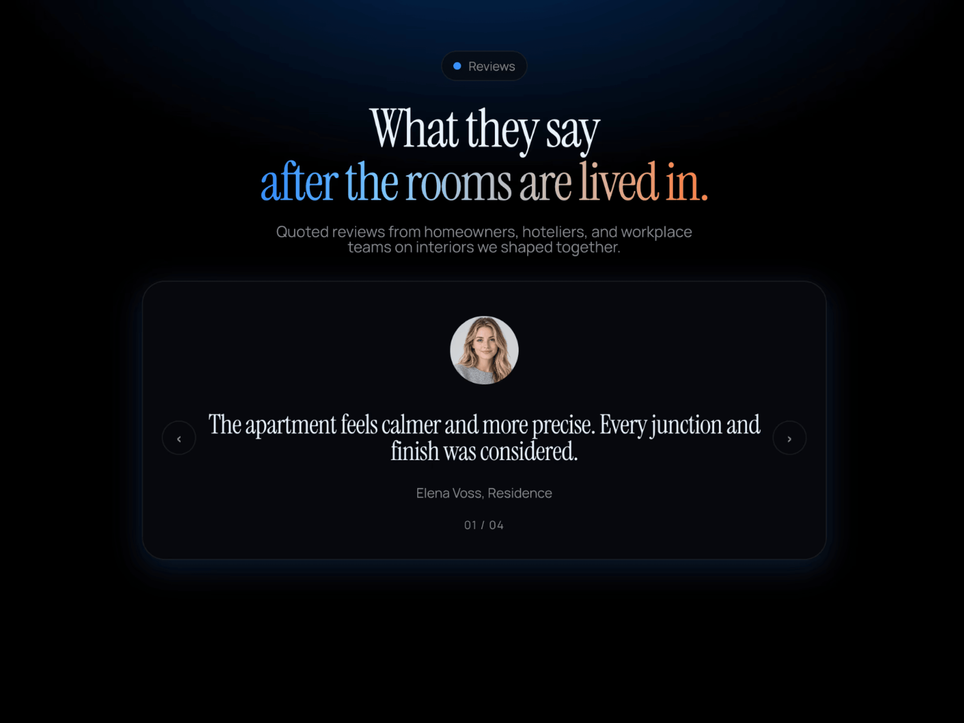Review Quote Slider