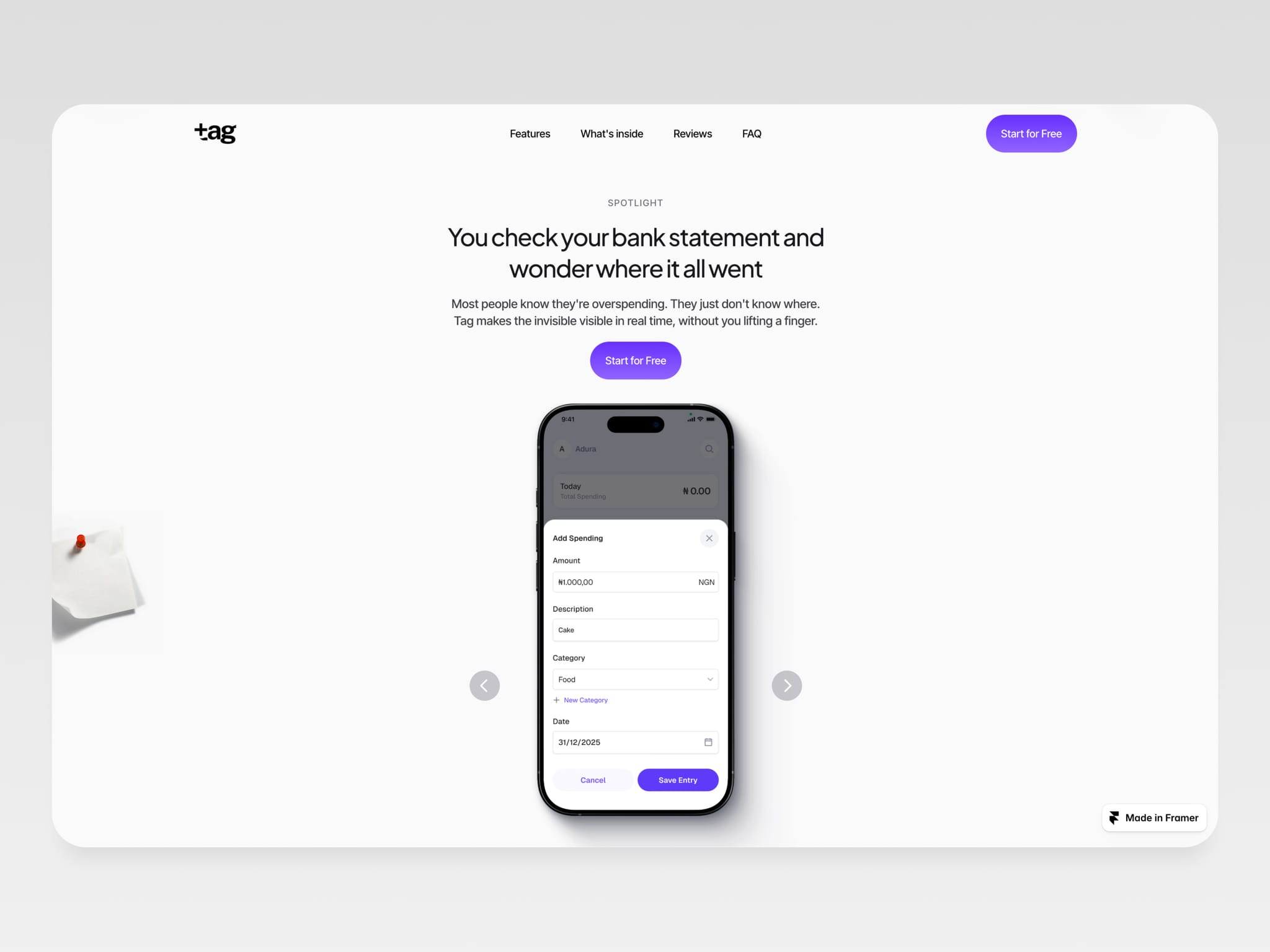 Tag - Record Keeping