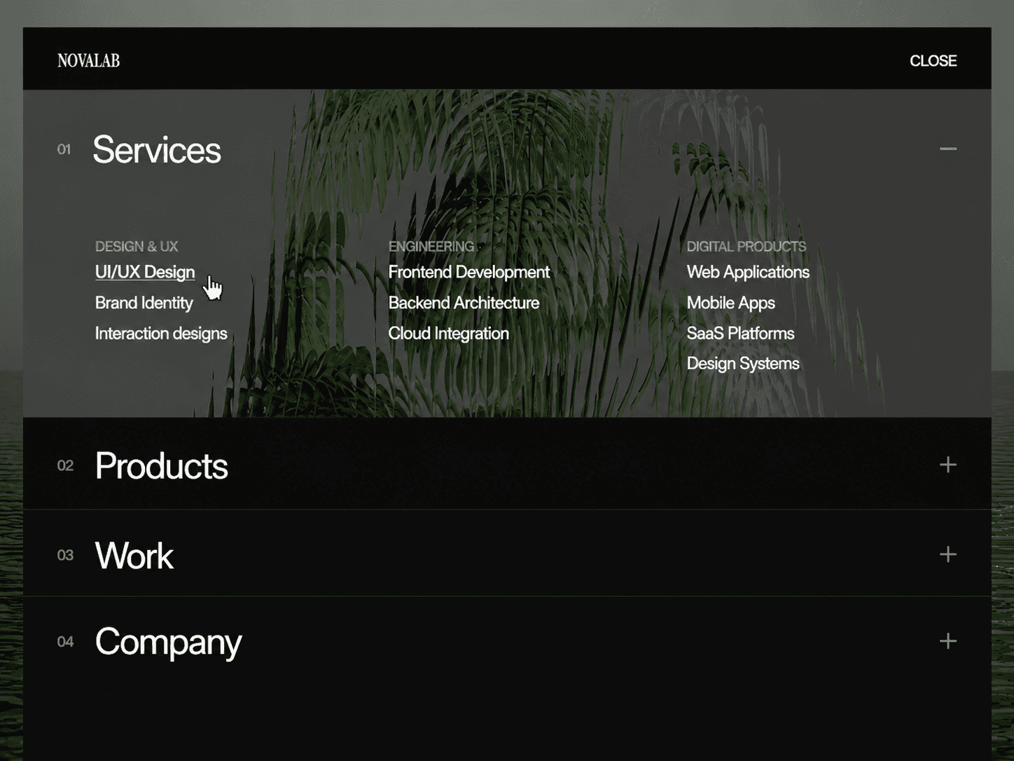 Accordion Mega Menu