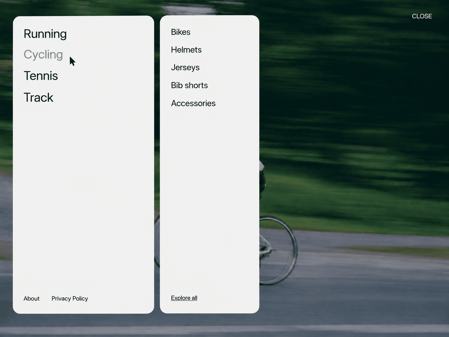Multi Level Menu