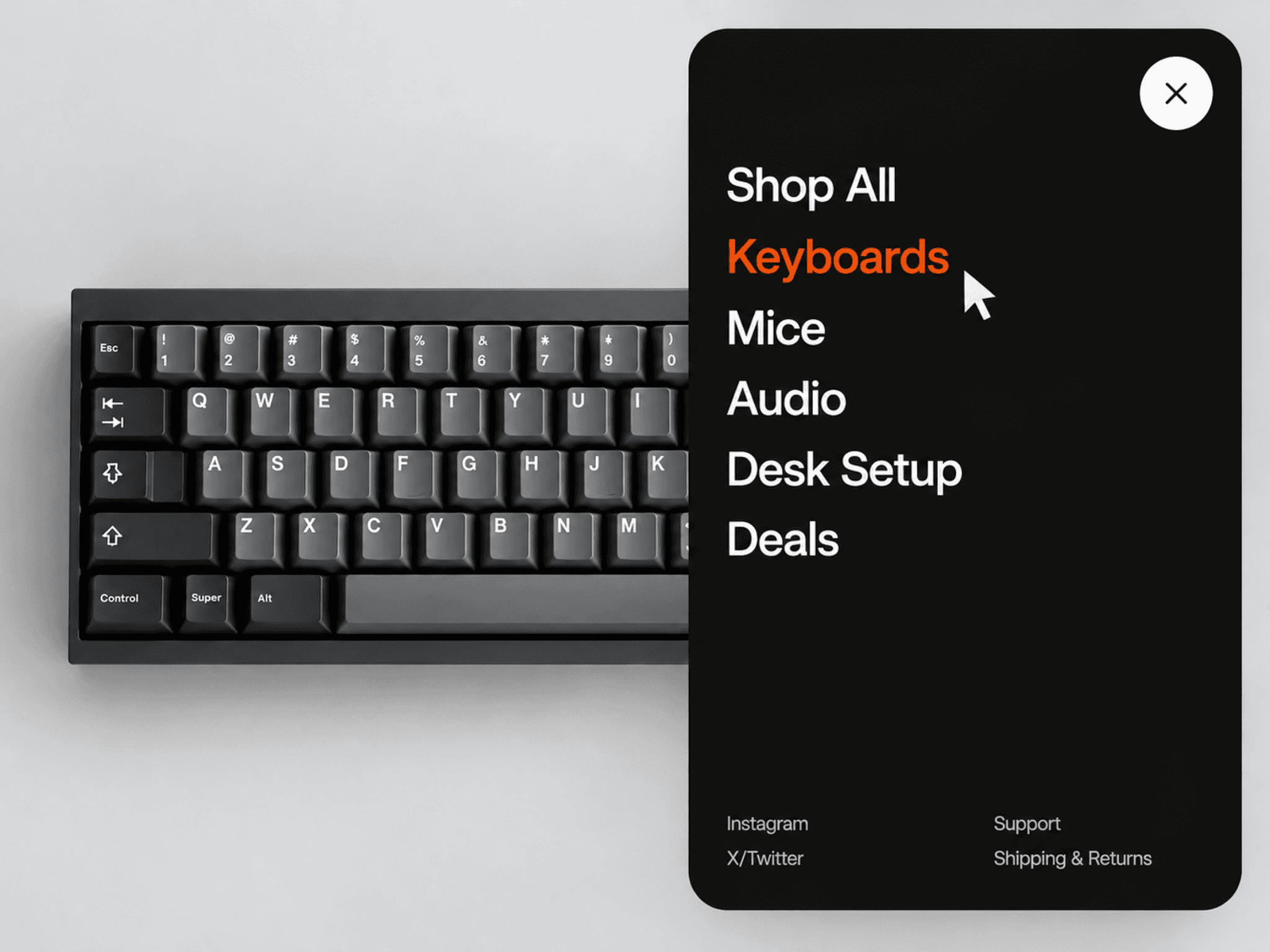 Expanding Side Menu