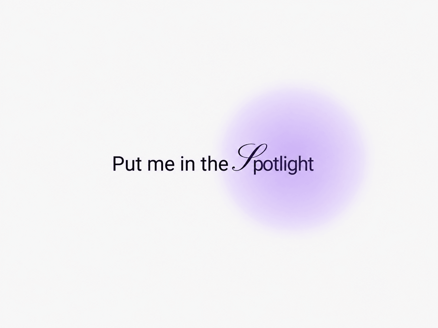 WebXCursor Spotlight