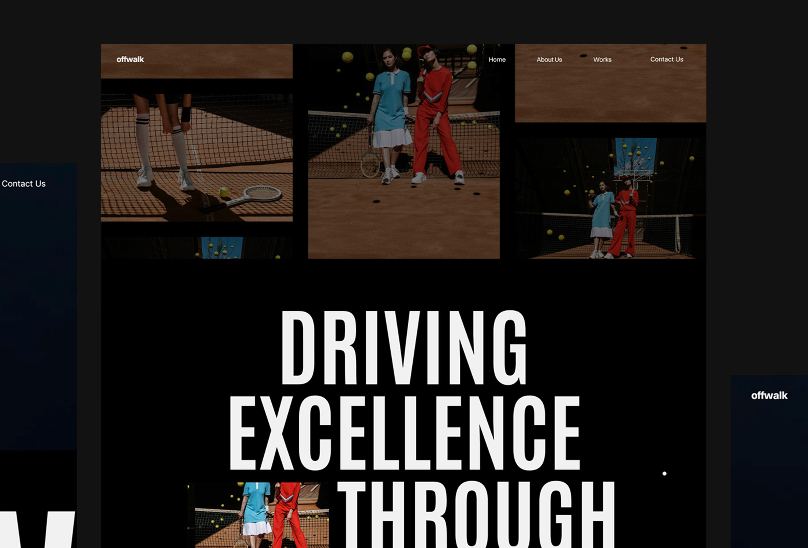 Screenshot 4 for OffWalk, a Framer Marketplace template by Leandro Melo.