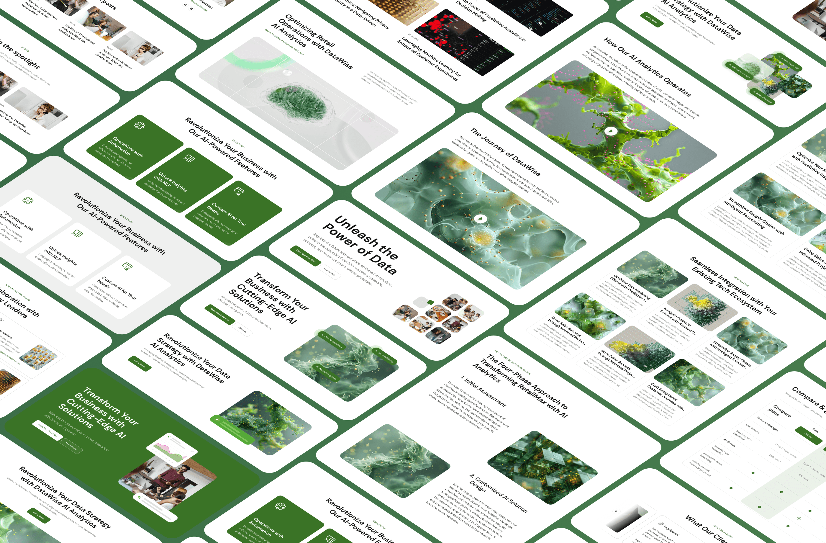 Screenshot 4 for DataWise, a Framer Marketplace template by Futix Lab.