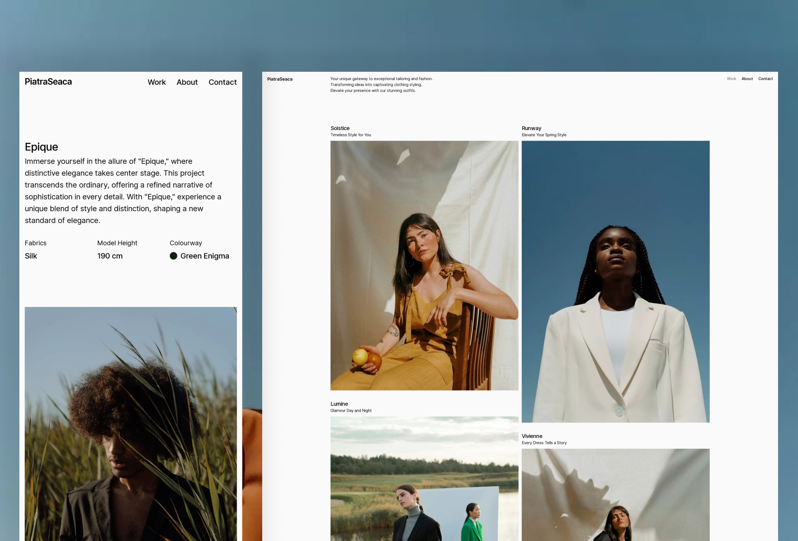 Thumbnail 2 for PiatraSeaca, a Framer Marketplace template by raduc.