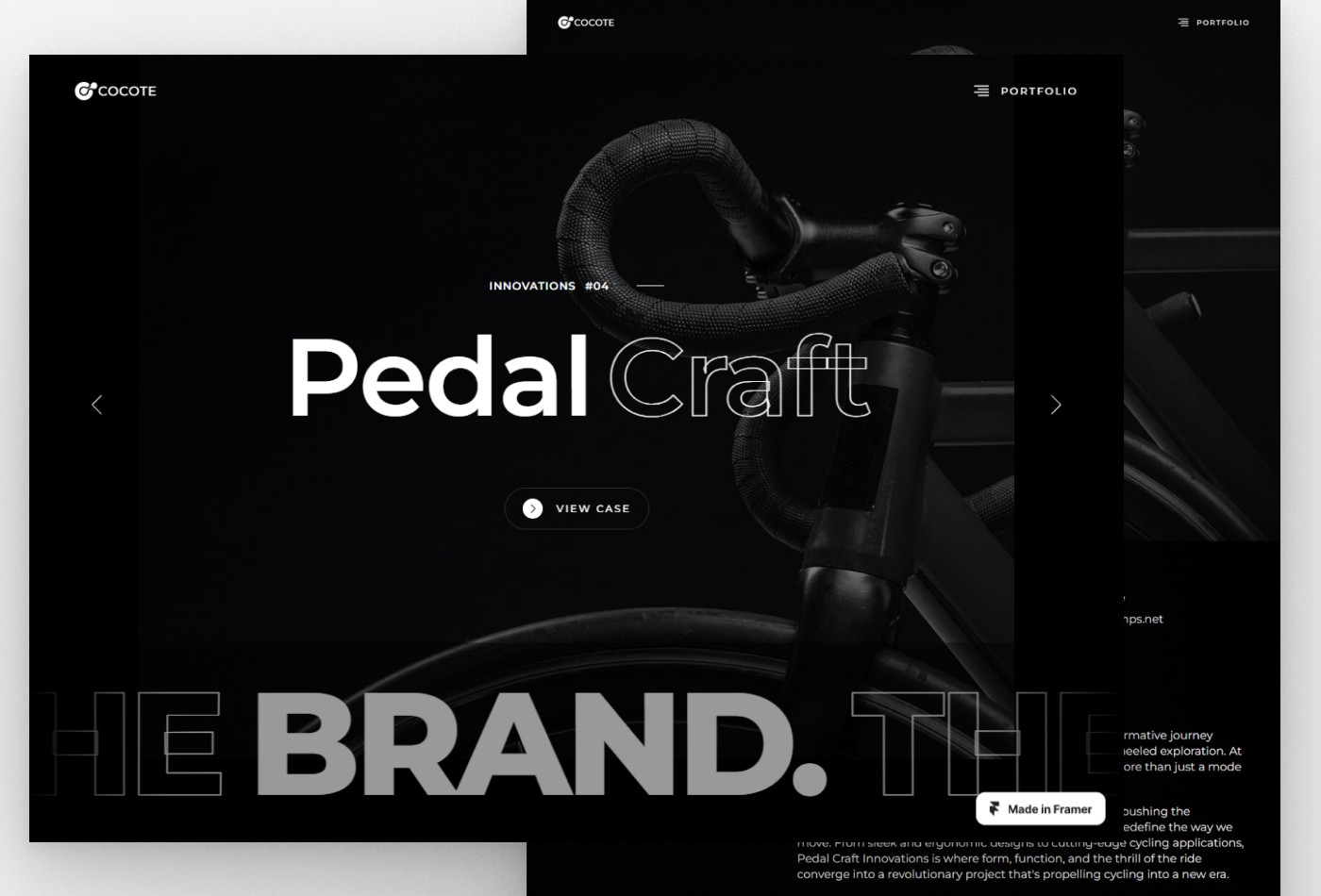Screenshot 4 for Cocote, a Framer Marketplace template by Templategum.
