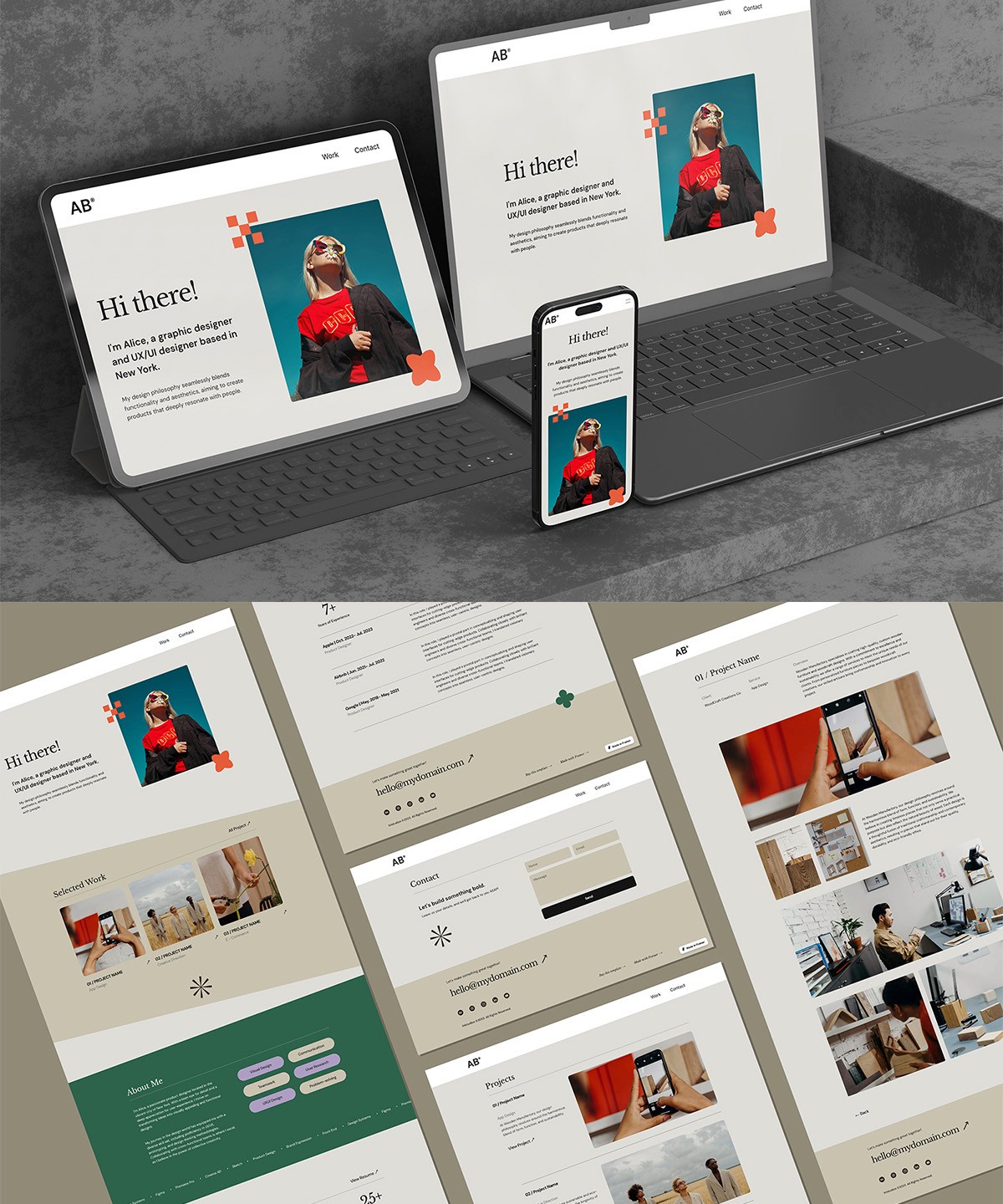 Screenshot 1 for AB Studio, a Framer Marketplace template by lnlstudios.