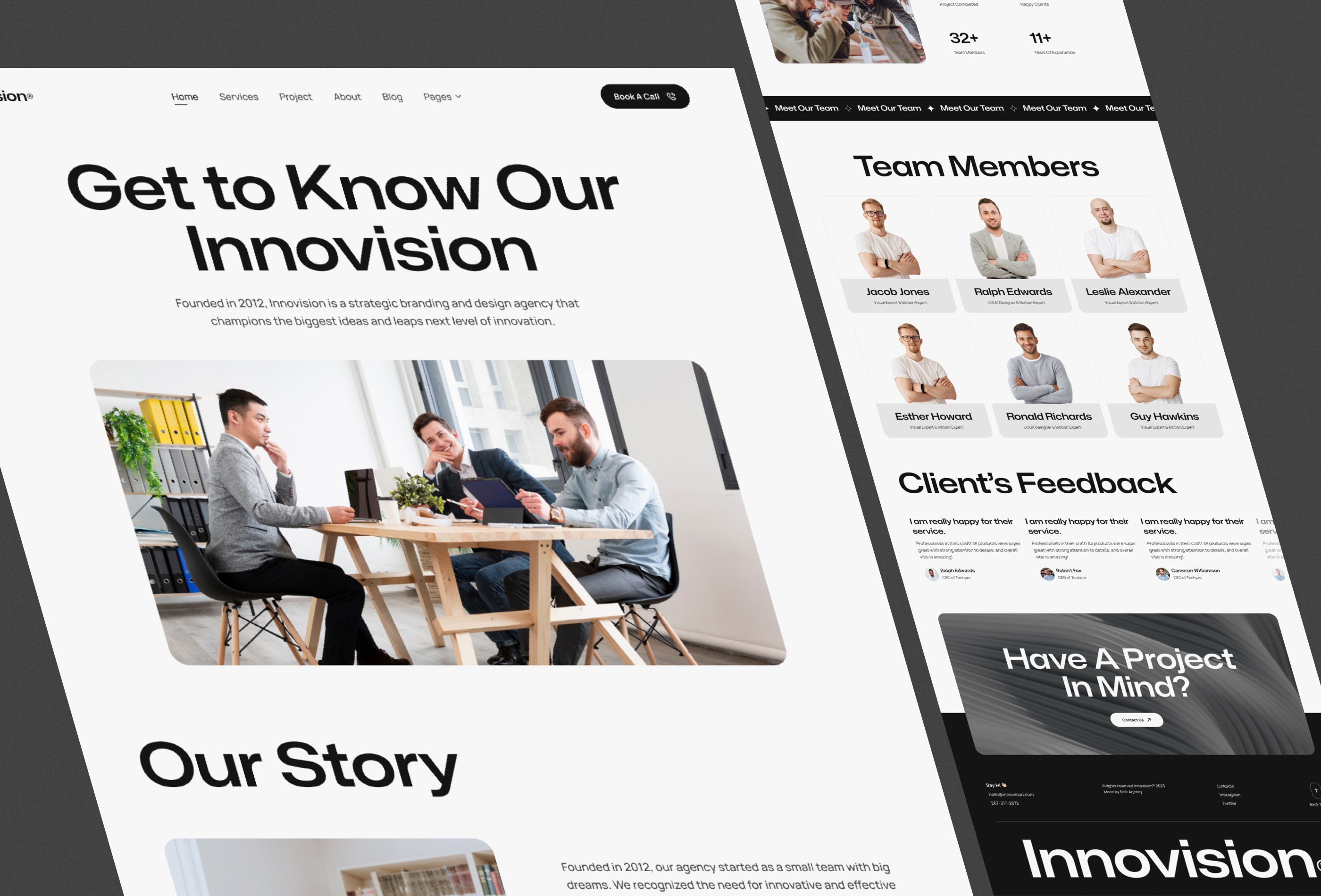 Screenshot 3 for Innovision, a Framer Marketplace template by Sailr.