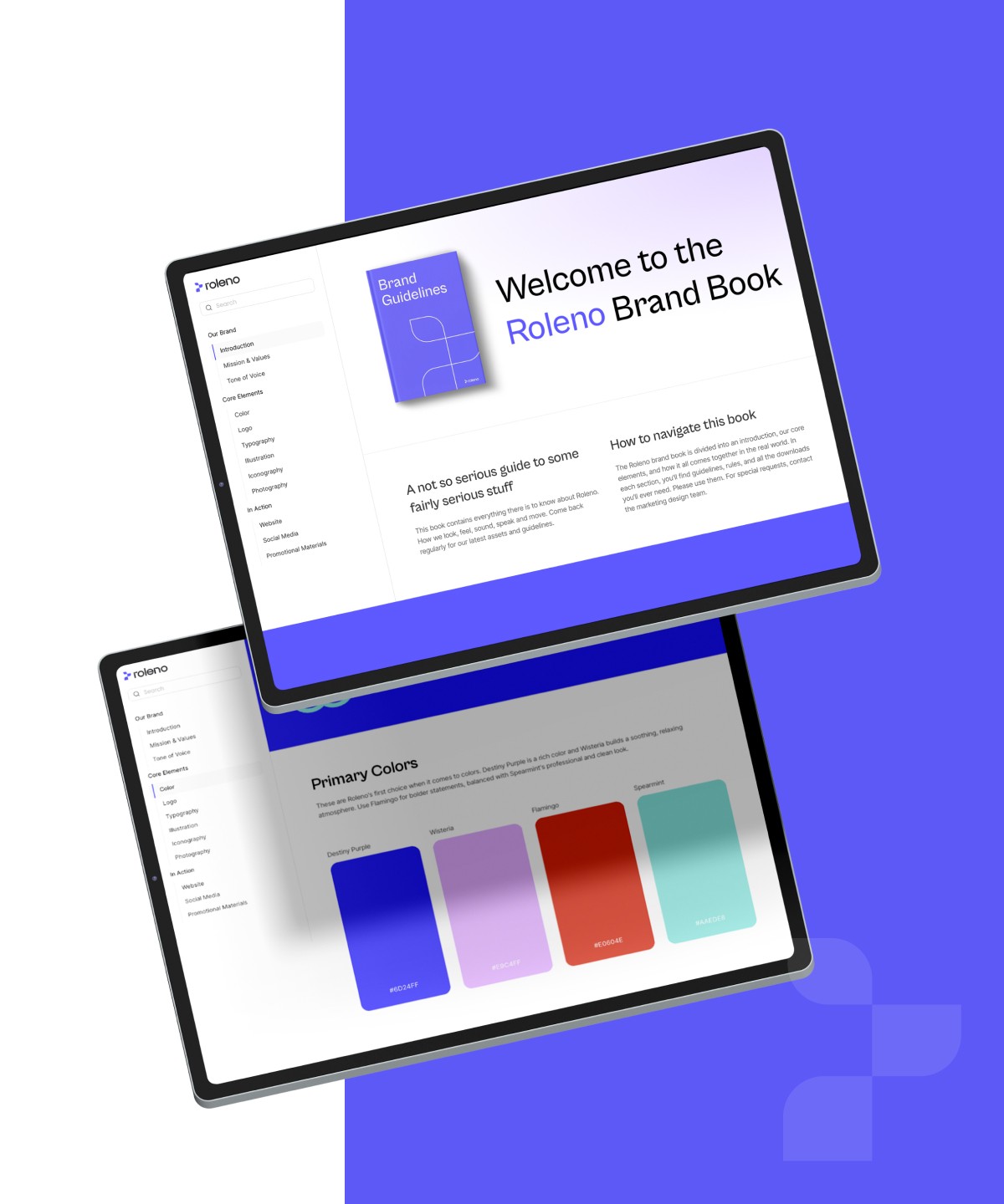 Screenshot 1 for Roleno, a Framer Marketplace template by Harsh Shah.