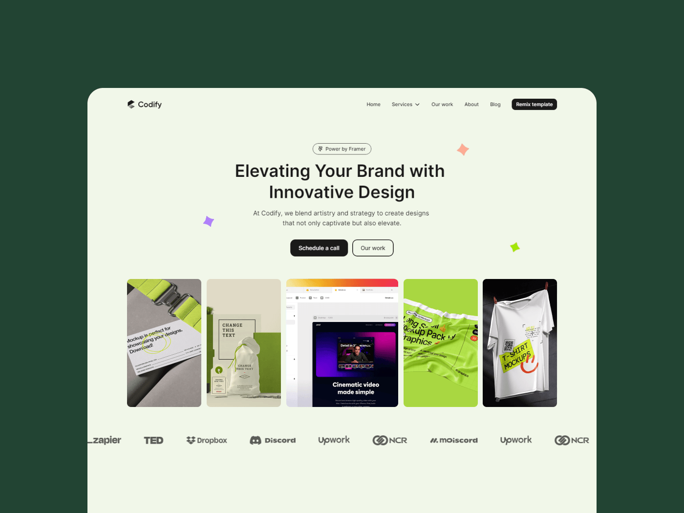 Screenshot 2 for Codify, a Framer Marketplace template by Dmytri Ivanov.