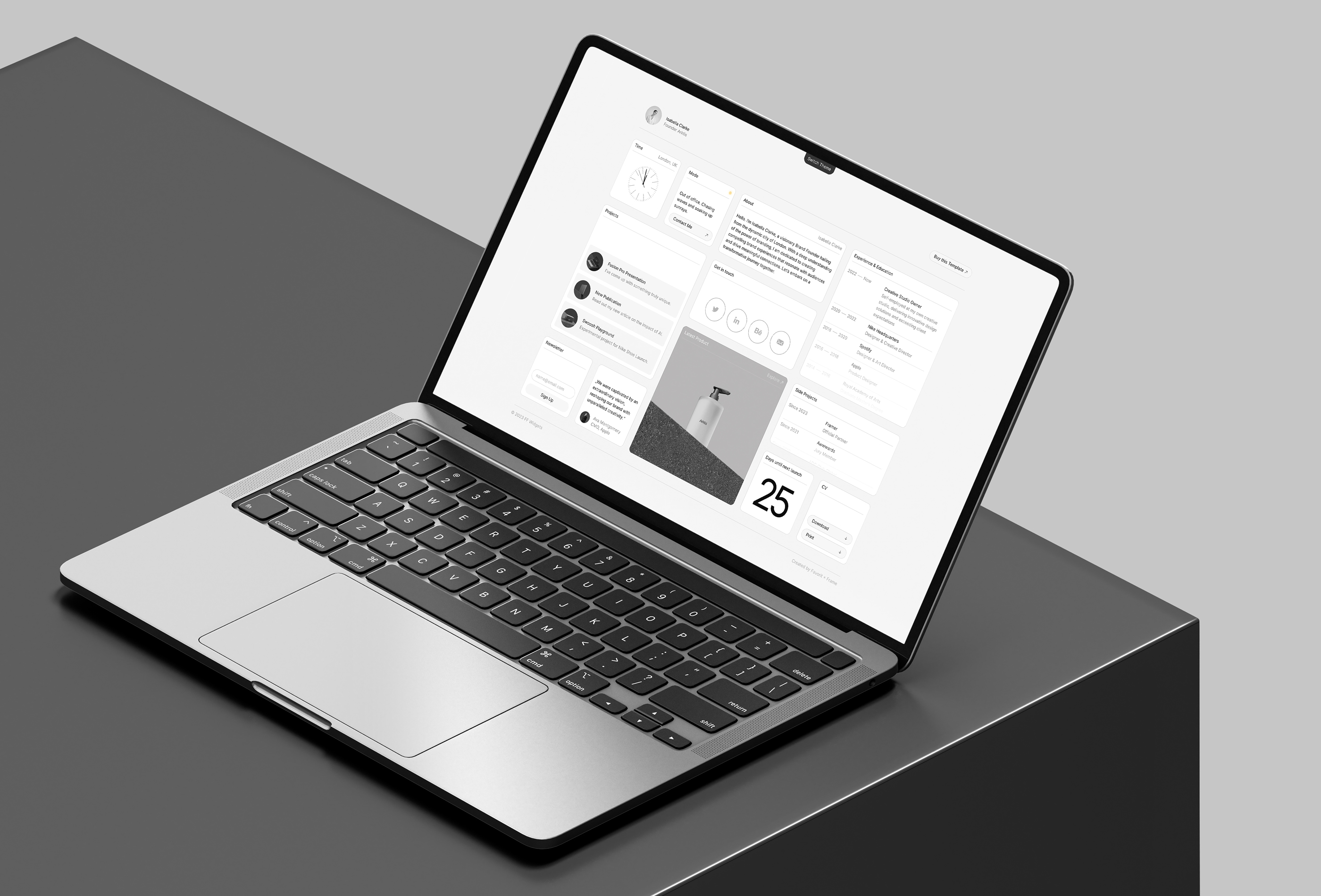 Thumbnail 2 for FF Widgets, a Framer Marketplace template by Favorit × Frame.
