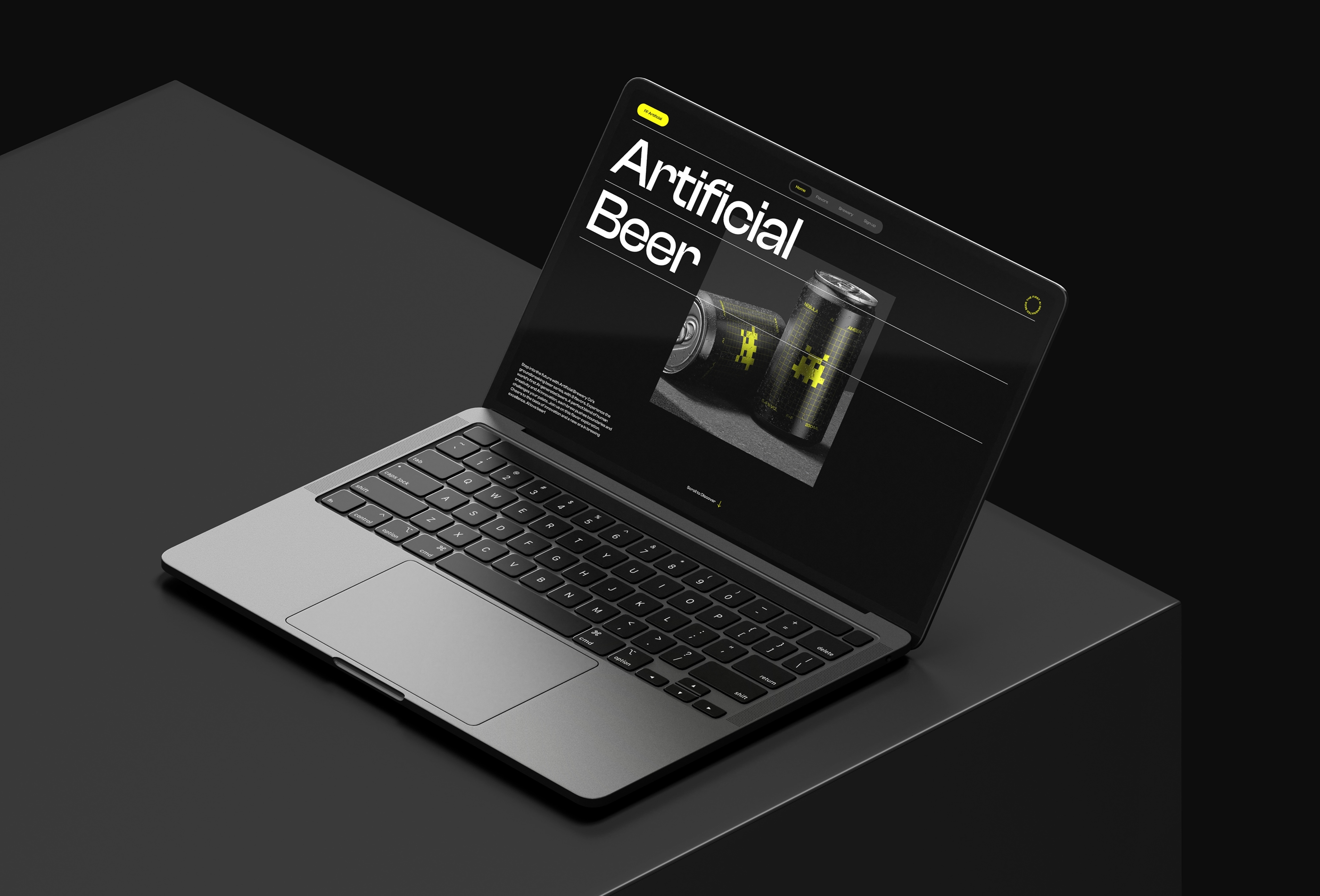 Screenshot 2 for FFArtificial, a Framer Marketplace template by Favorit × Frame.