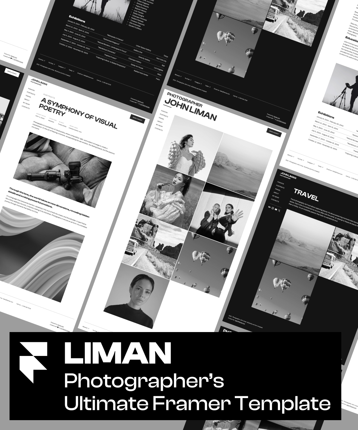 Screenshot 1 for Liman, a Framer Marketplace template by Sergei Chyrkov.