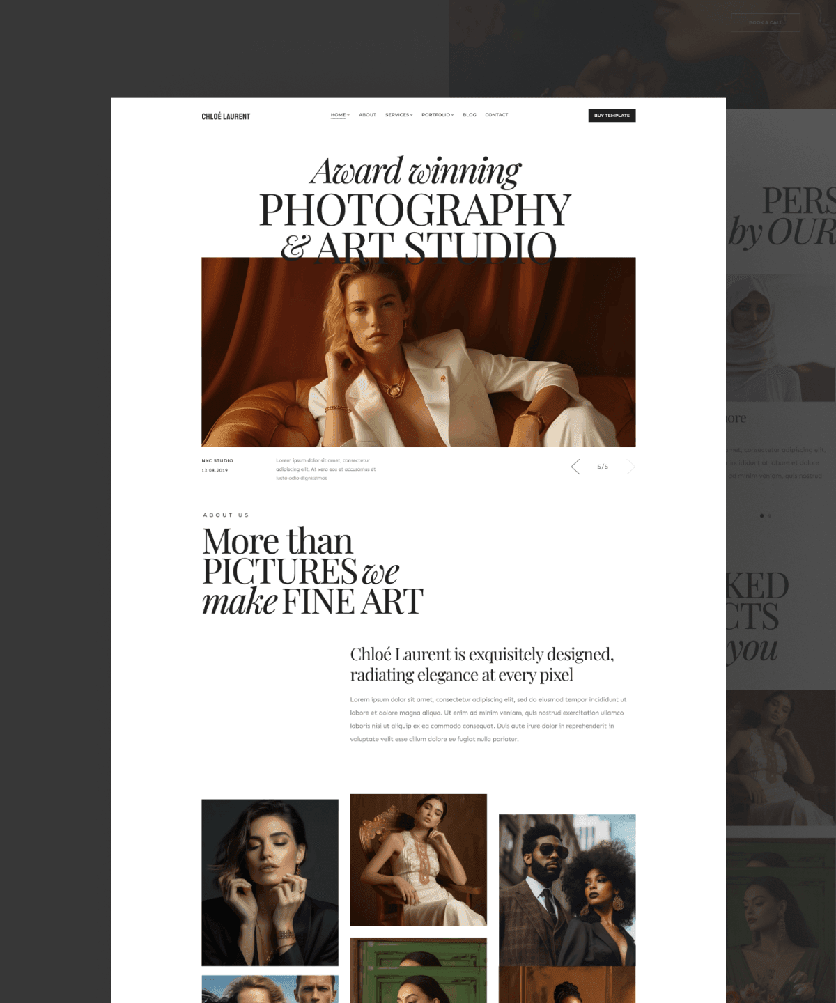 Thumbnail 1 for Chloe Laurent, a Framer Marketplace template by Biyi Adetunji.