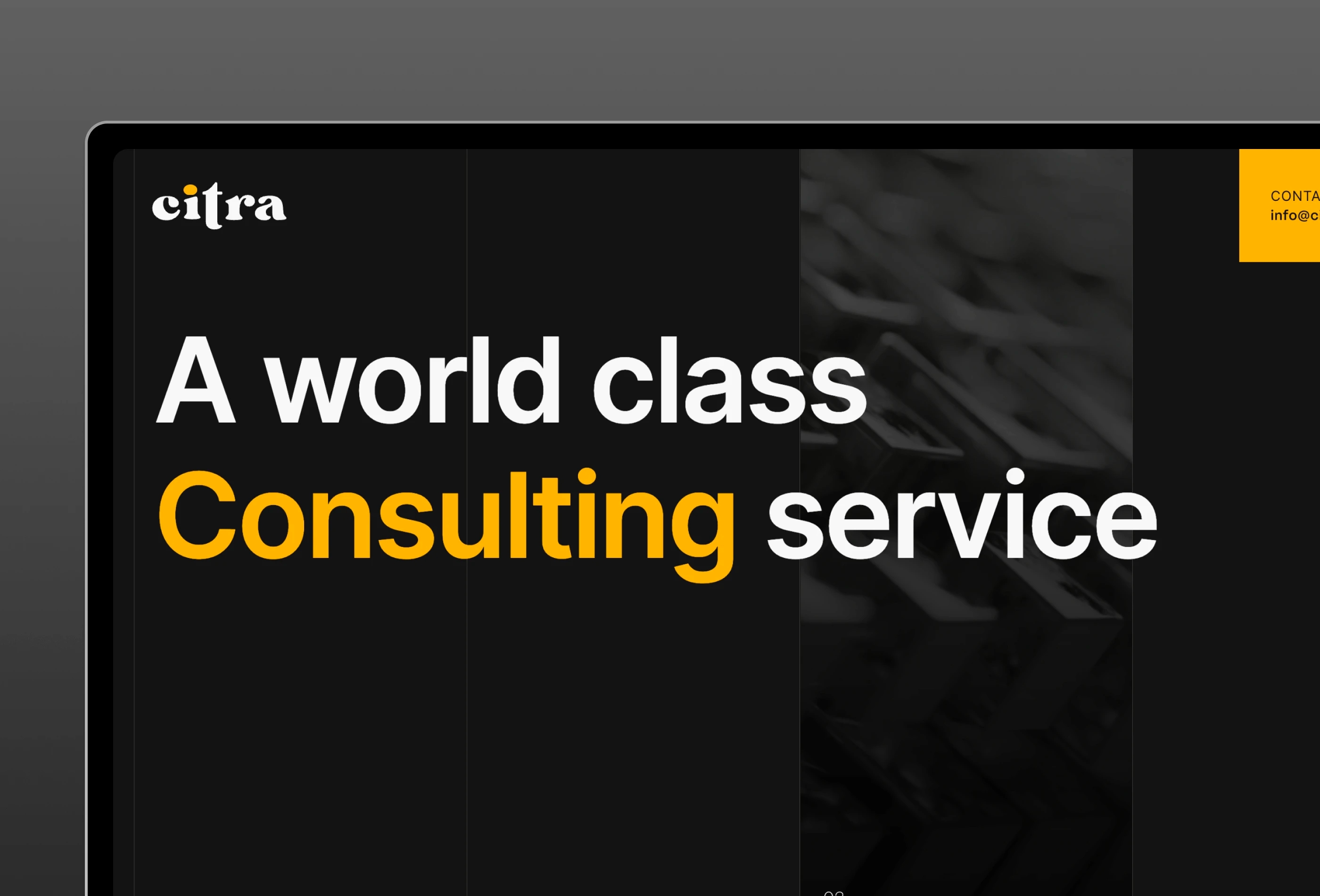 Screenshot 4 for Citra, a Framer Marketplace template by Biyi Adetunji.