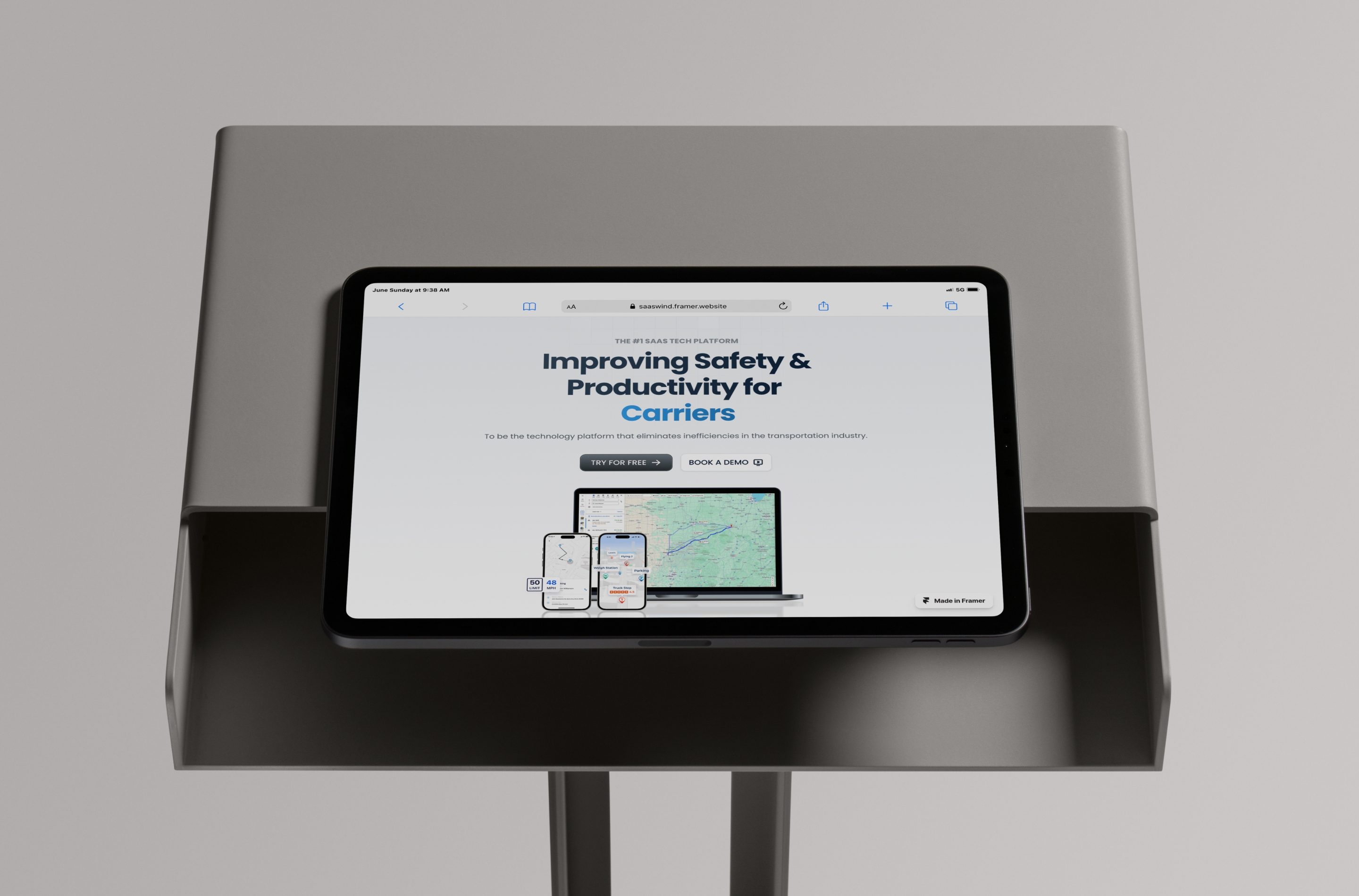 Screenshot 4 for Soft Wind, a Framer Marketplace template by Chi Boyce.
