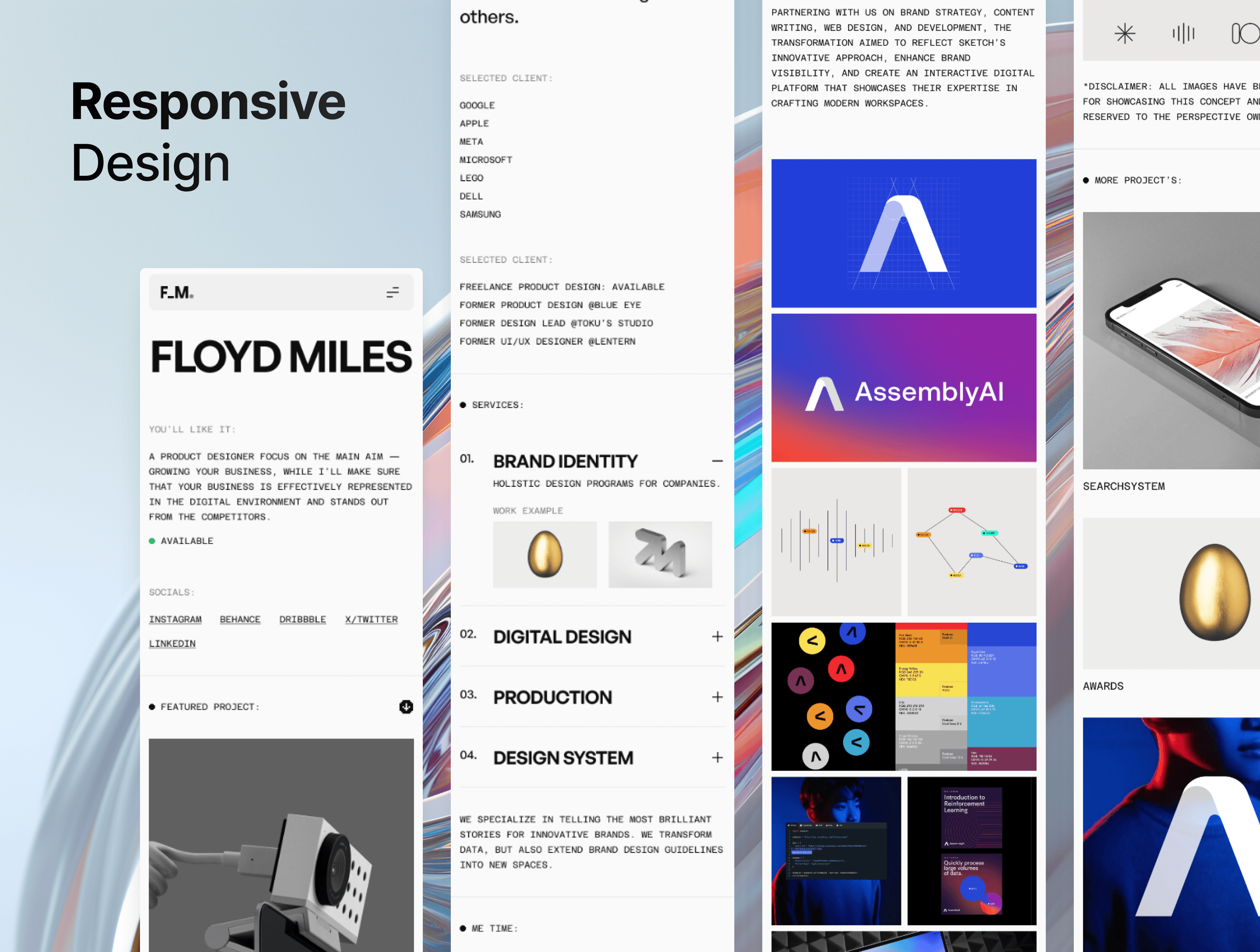 Screenshot 4 for F_M Designer, a Framer Marketplace template by Grabui Library.