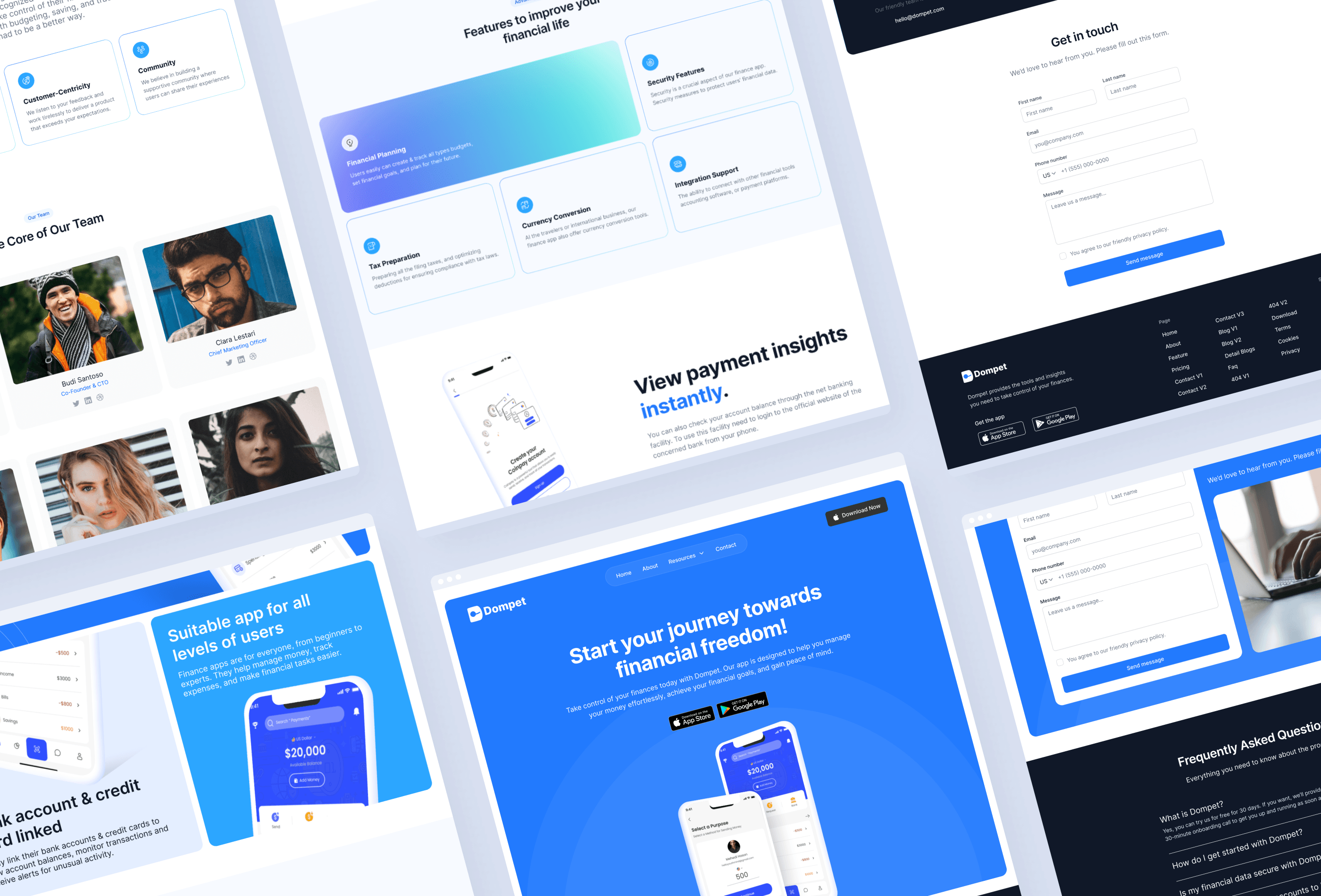 Screenshot 2 for Dompet, a Framer Marketplace template by Asril.