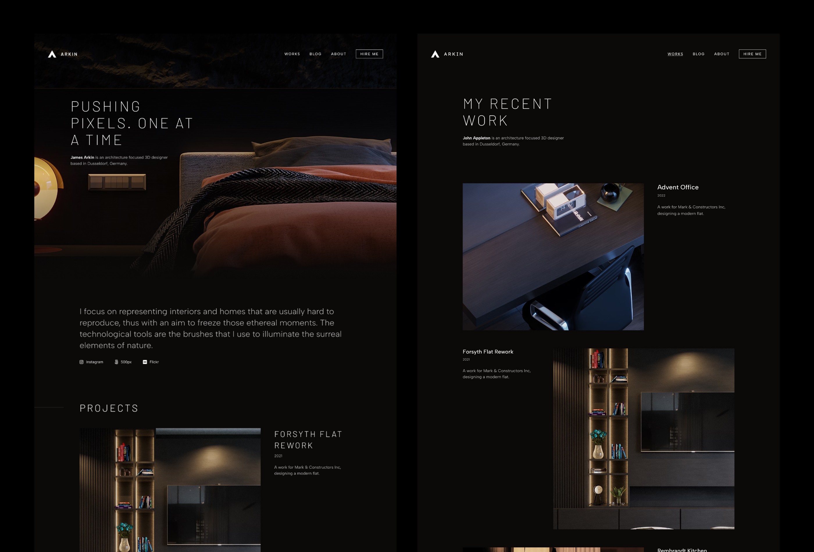 Screenshot 2 for ARKIN, a Framer Marketplace template by Ozan Öztaskiran.