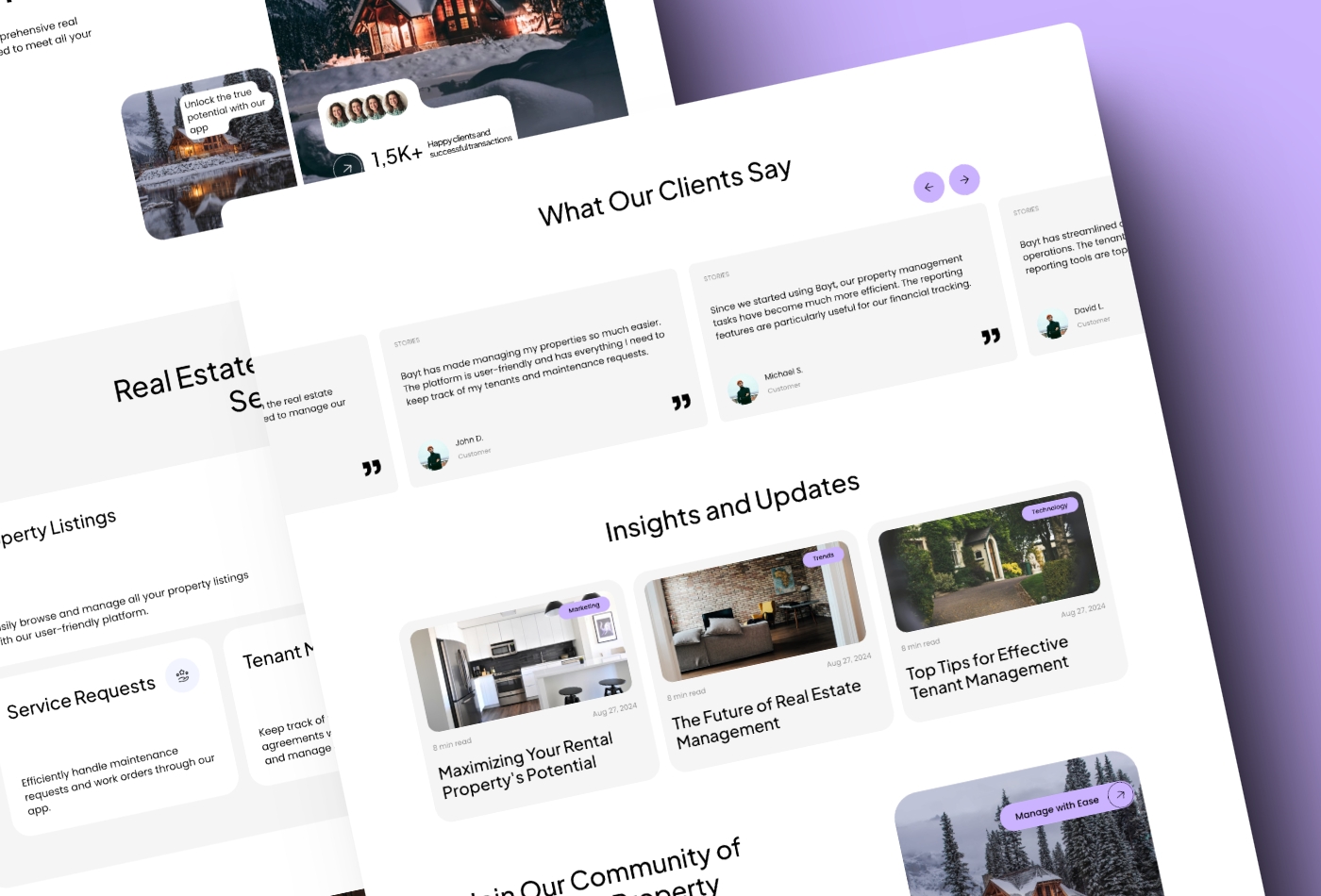 Screenshot 4 for Bayt, a Framer Marketplace template by Mejed Alkoutaini.
